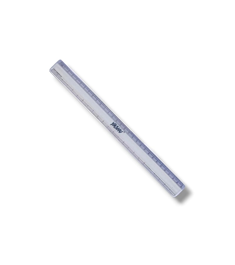 Yashu Transparent 30cm Scale – 12 inches